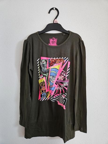 C&a monster high šaty predĺžený top 134/140, c&a,134