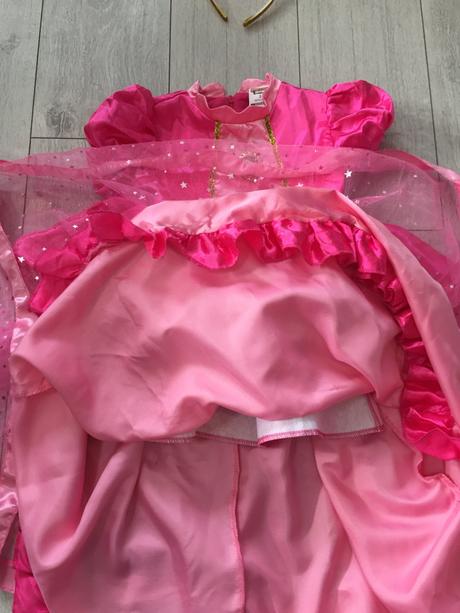 Kostym princezná peach super mario 5-7 rokov, 