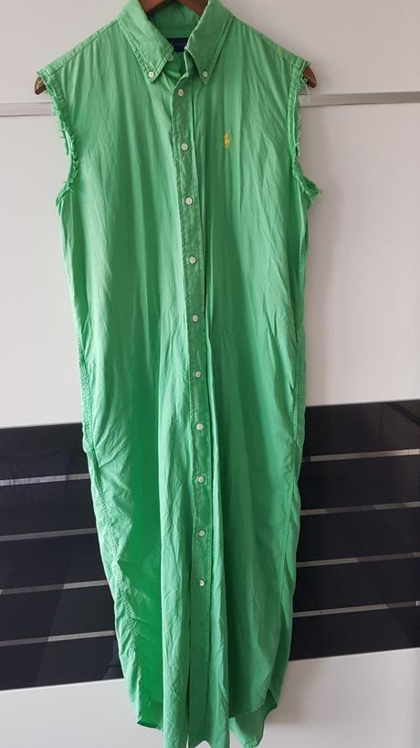 Ralph lauren,dlhé košelové šaty, ralph lauren,xs
