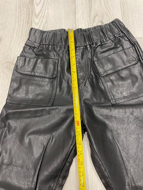 Koženkové nohavice, s