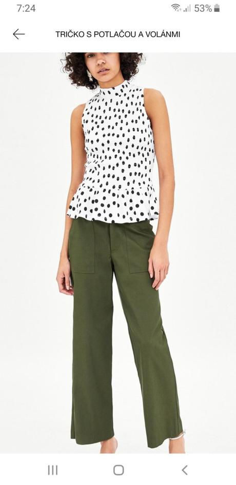 Zara top s volanikom, zara,s