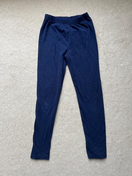 Tmavomodré dlhé bavlnené legíny, dopodopo,122