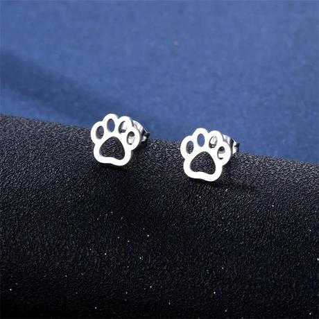 Náušnice a retiazka s príveskom labka,