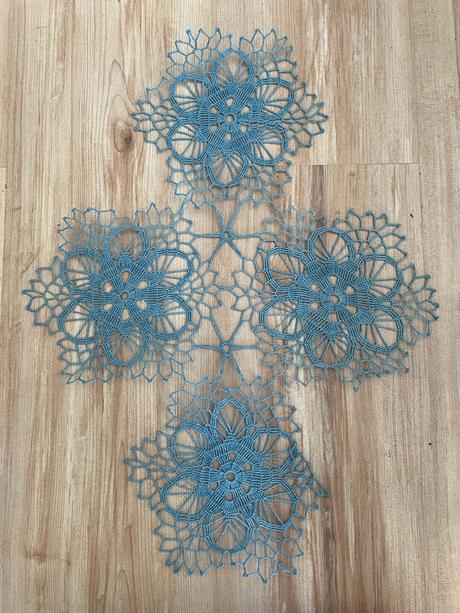 Modré malé  dečky, rozmer 50x35cm, 