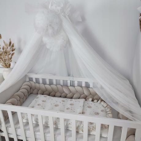 Nový pom pom baldachýn viac farieb na výber, šírka (cm): 150,dĺžka (cm): 70