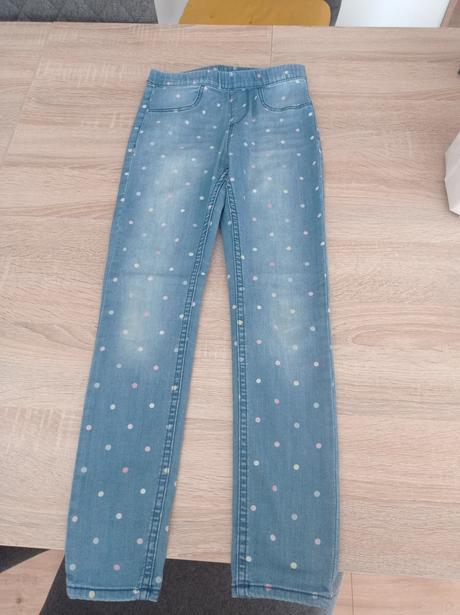 Legíny riflové, denim,140