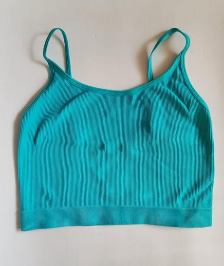 Rebrovaný crop top, new yorker,xs