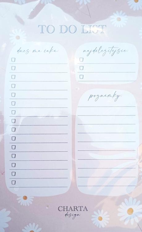 Plánovače - "to do list",
