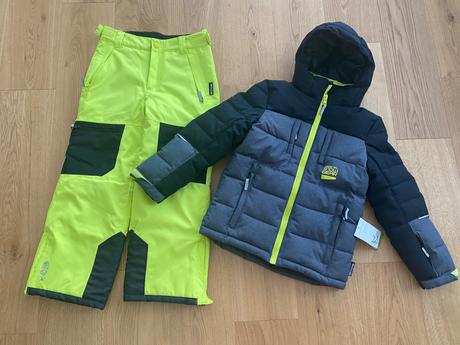 Zimná bunda+oteplovačky, c&a,140
