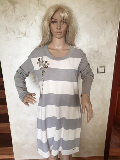 Mikinove saty luxusnej znacky - pc 230eur, twinset,s