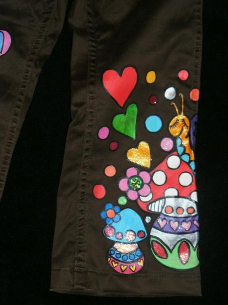 Obrázkové nohavice, h&m,104