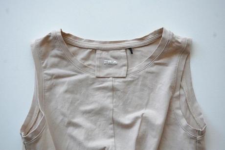 Dámsky béžový crop top fila fusion, fila,s