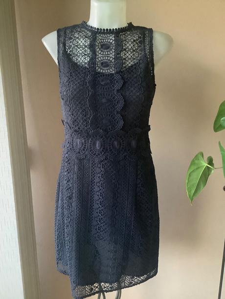 Krasne krajkové šaty 2+1napoly, h&m,36