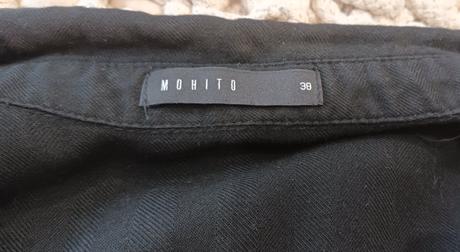 Cierne kratke saty s cvokmi, mohito,m