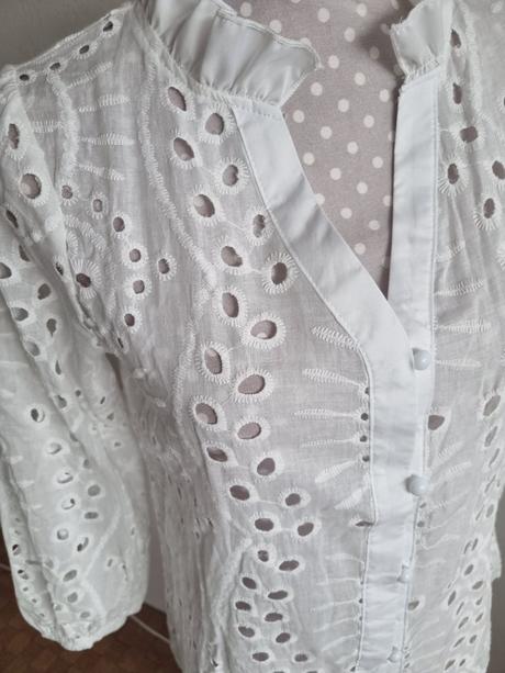 Biela madeirová blúzka s, s
