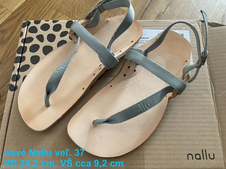 Nové barefoot sandále nallu, 37