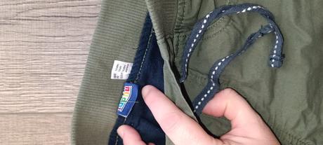 Zateplené nohavice s látkou + pancuchy, lupilu,116