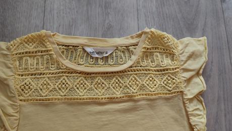 Tričko s čipkou, c&a,128