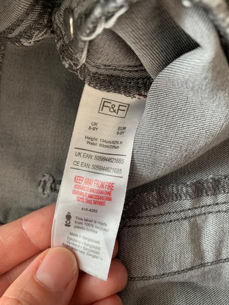 Dievčenské nohavice f&f veľ.134, f&f,134