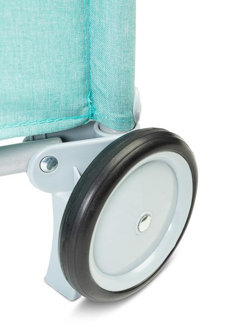 Caretero cestovná postieľka basic plus mint, šírka (cm): 60,dĺžka (cm): 120