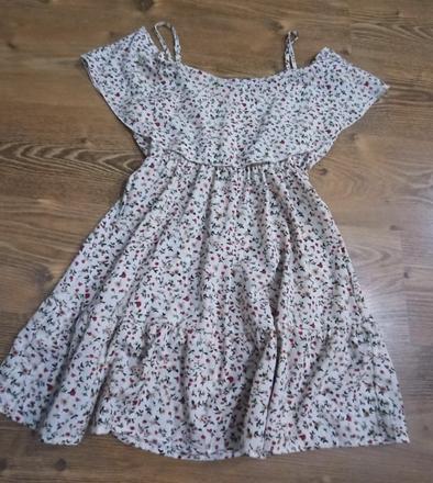 Šaty s kvetmi  158/164, 164