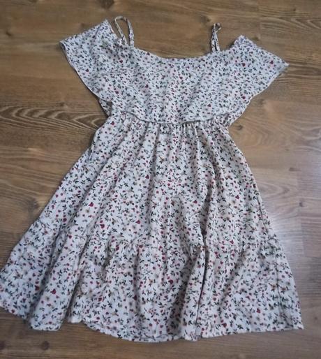 Šaty s kvetmi  158/164, 164