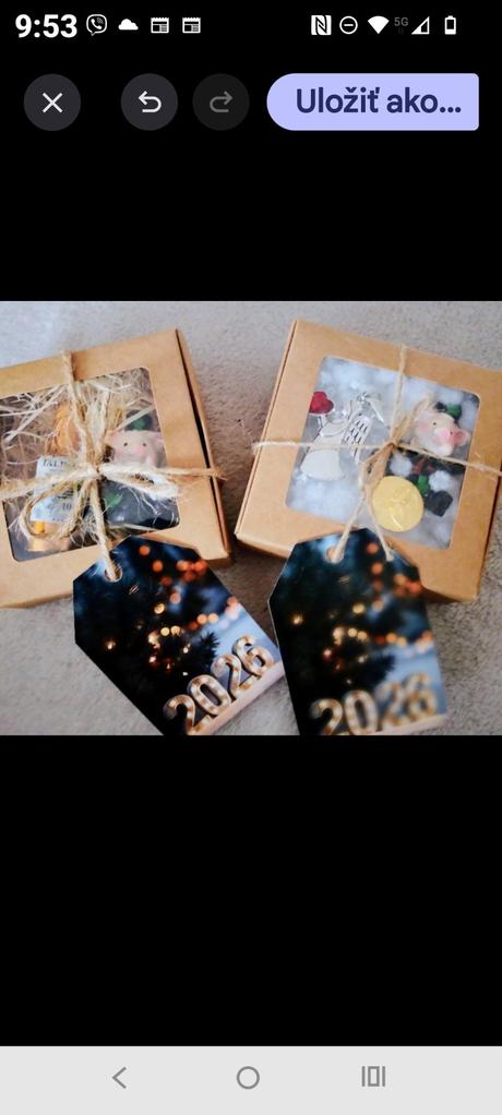 Novoročné krabičky šťastia,