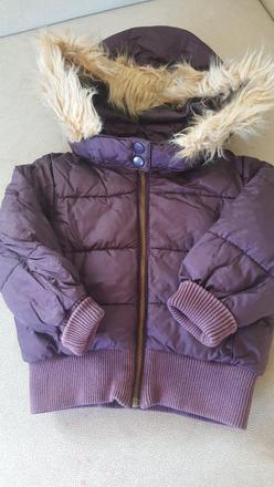 Dievčenská zimná bunda, h&m,98