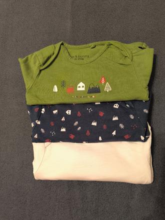 Body z dlhým rukávom, fox & bunny,62