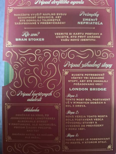 Hra trojita vyzva sherlock holnes, 