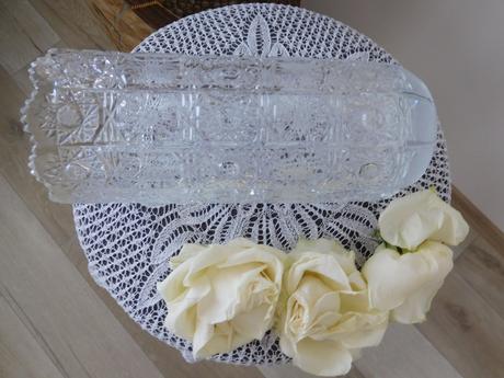 Vysoká ťažšia váza kryštálová-top top stav., 