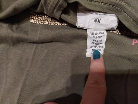 Olivovozelene tričko veľ. 134/140, h&m,134
