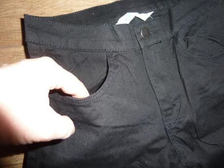 Čierne capri nohavice, h&m,170