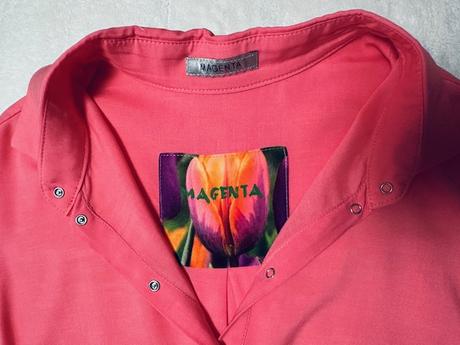 Dlhá koralovo ružová košeľa zn. magenta, m