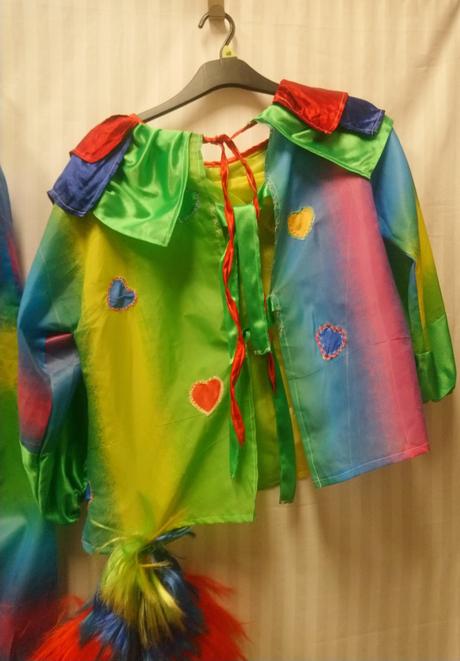 3 dielny kostým harlekýnka-šašo, l-xl,