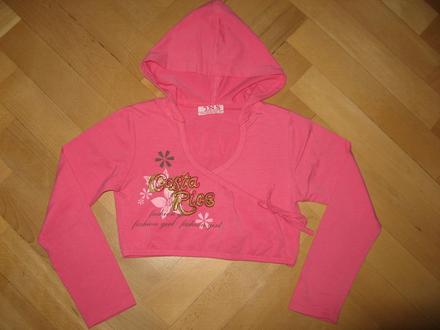 Crop mikina, 140