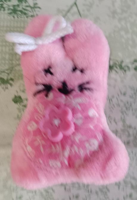 Plyšový mojkáčik zajačik, ružový, 