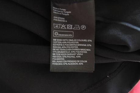 Čierne oversize šaty s vreckami, h&m, h&m,m