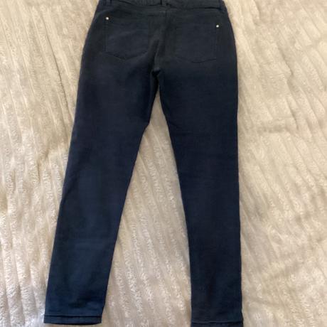 Modré nohavice so zipsami, f&f,38