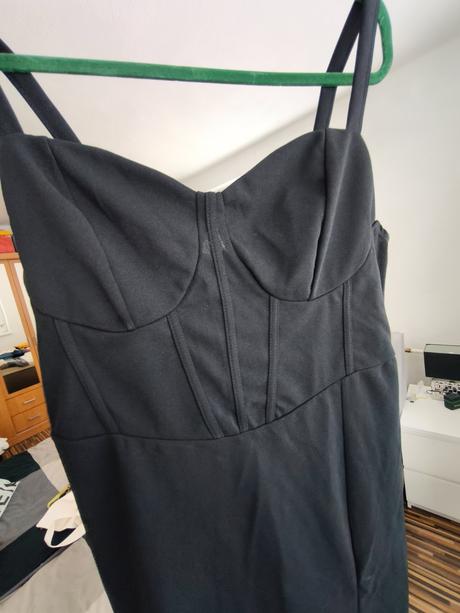 Čierne šaty na ramienka nové xl, xl