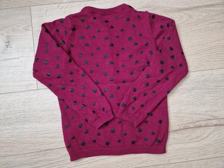 Sveter 110/116 srdiečka, lupilu,116
