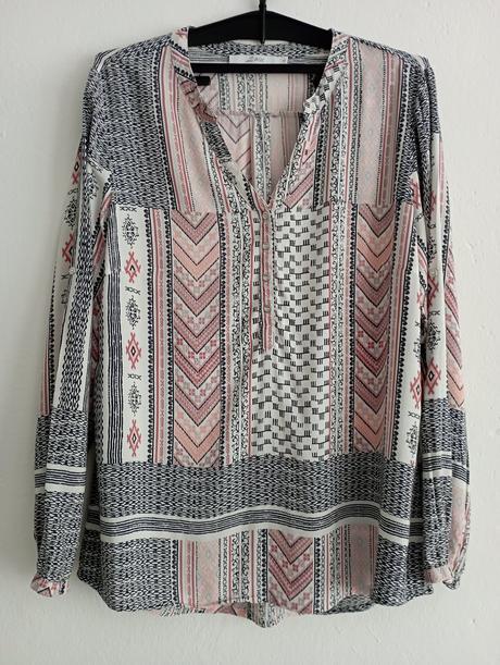 Vzorovaná letná košeľa s aj m, m