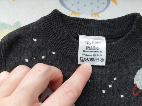 Vianočný svetrík santa jumper zn.lily dan veľ.104, 104