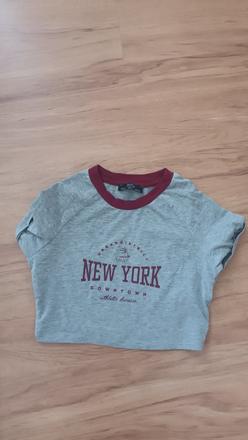 Bavlnené tričko s nápisom, s