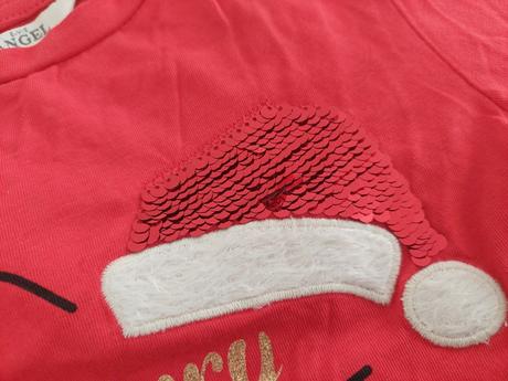 Tričko s vianočným vzorom veľ.104-110, 104