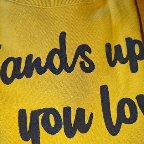 Sýto žltá mikina cez hlavu, h&m,134