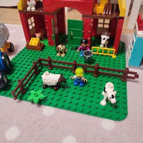 Lego duplo farma, veterinár, dom, stavebné stroje, 
