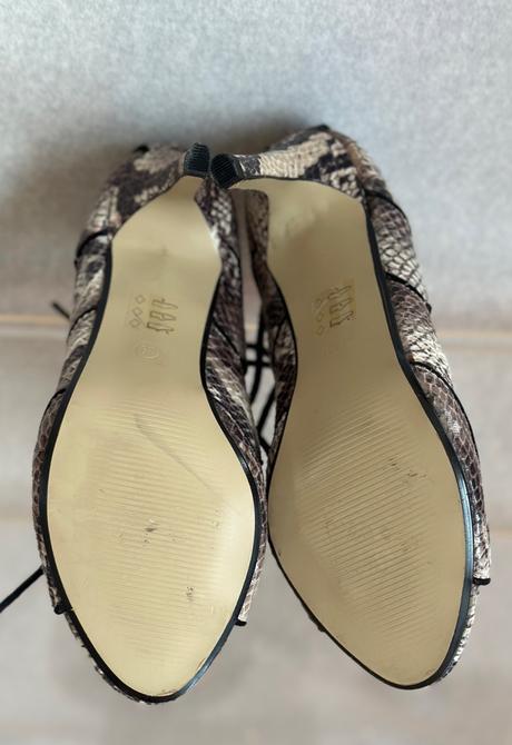 Kotníkové sandále na vysokom opätku, zara,36