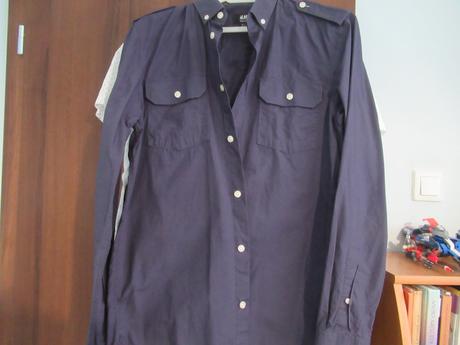 Modrá košeľa s, h&m,170