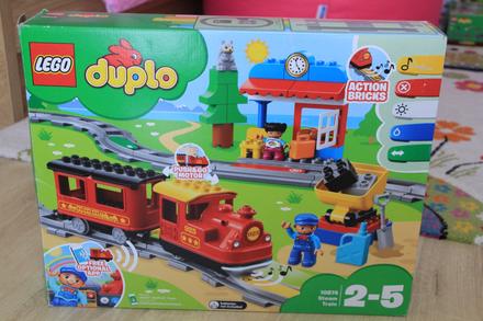 Lego duplo elektrický vláčik s koľajnicami,